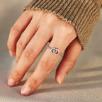 Adelaide | Women Mother Daughter Interlocking Pave Ring