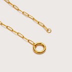 Imelda | Women Paperclip Chain Charm Necklace Medium Length