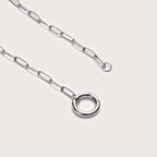 Flossie | Women Paperclip Chain Charm Necklace Long Length