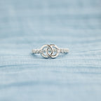 Adelaide | Women Mother Daughter Interlocking Pave Ring