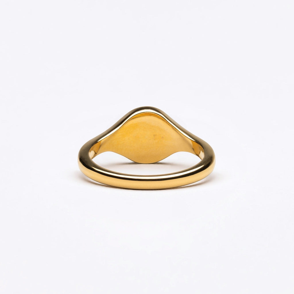 Noelle Jewelry gold signet ring, inner view