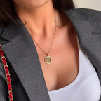 Engravable Compass Necklace