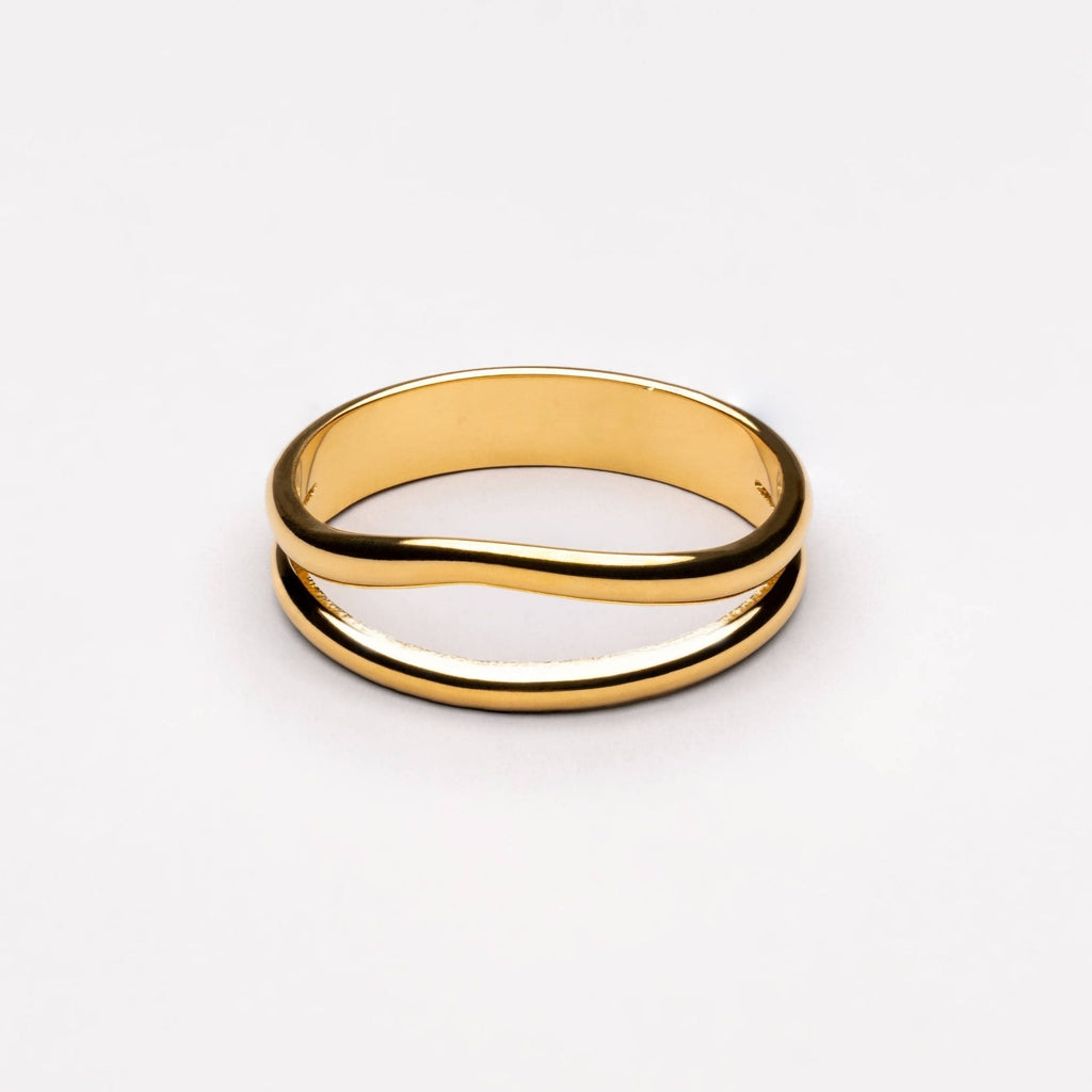 Noelle Jewelry gold double band ring