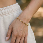Eloise Gold Paperclip Bracelet