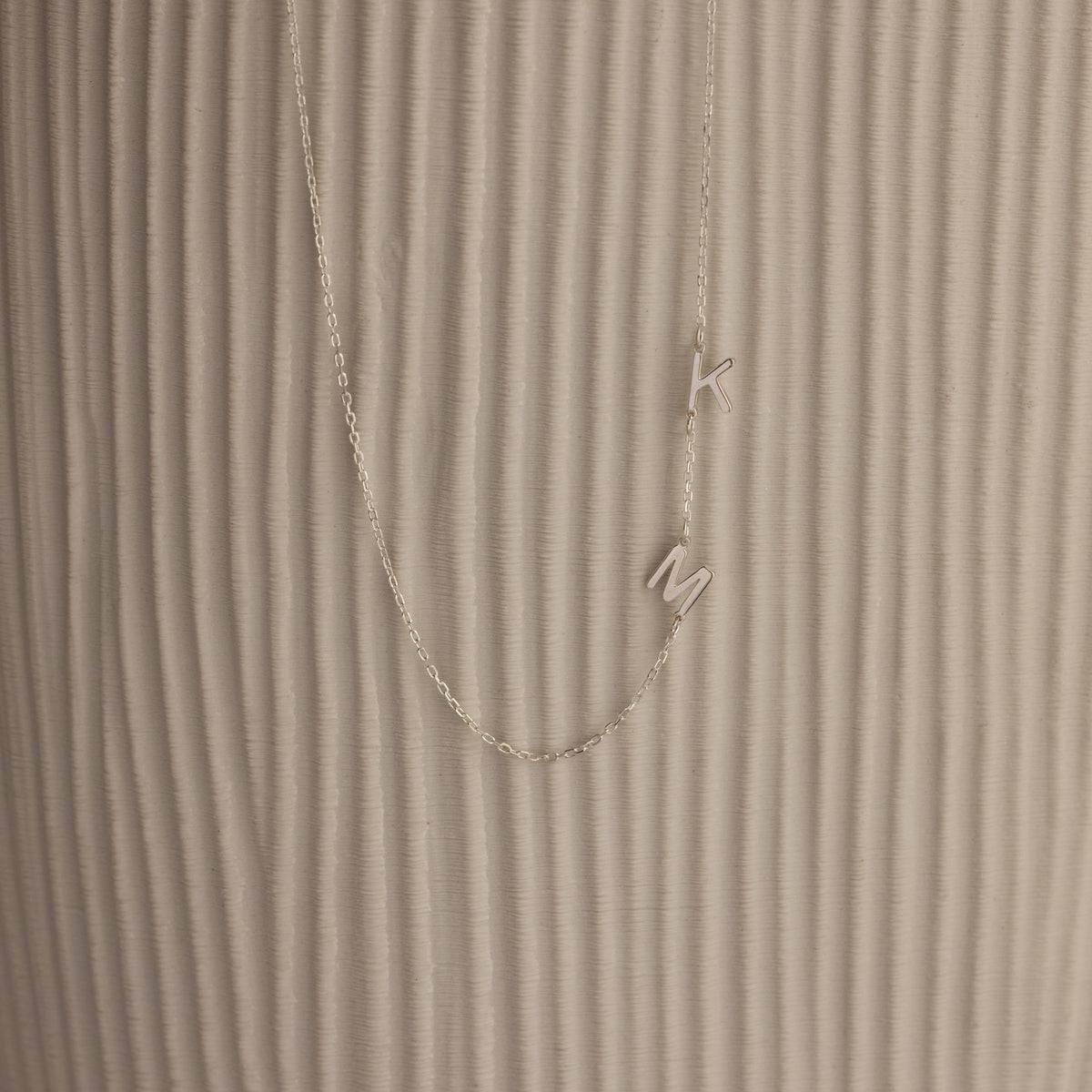 Sideways Initial Necklace