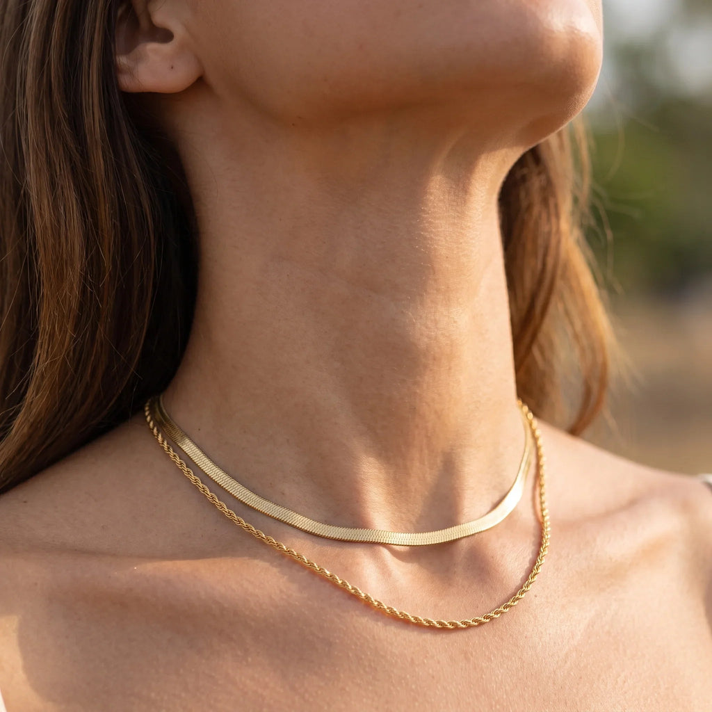 Hailey Layered Gold Chain Necklace