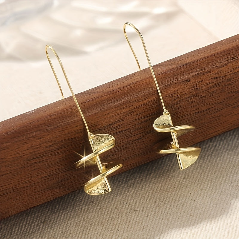 Philippa | Women Gold Plated Leaf Statement Drop Earrings