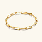Eloise Gold Paperclip Bracelet