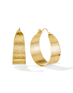 Large gold hoop earrings