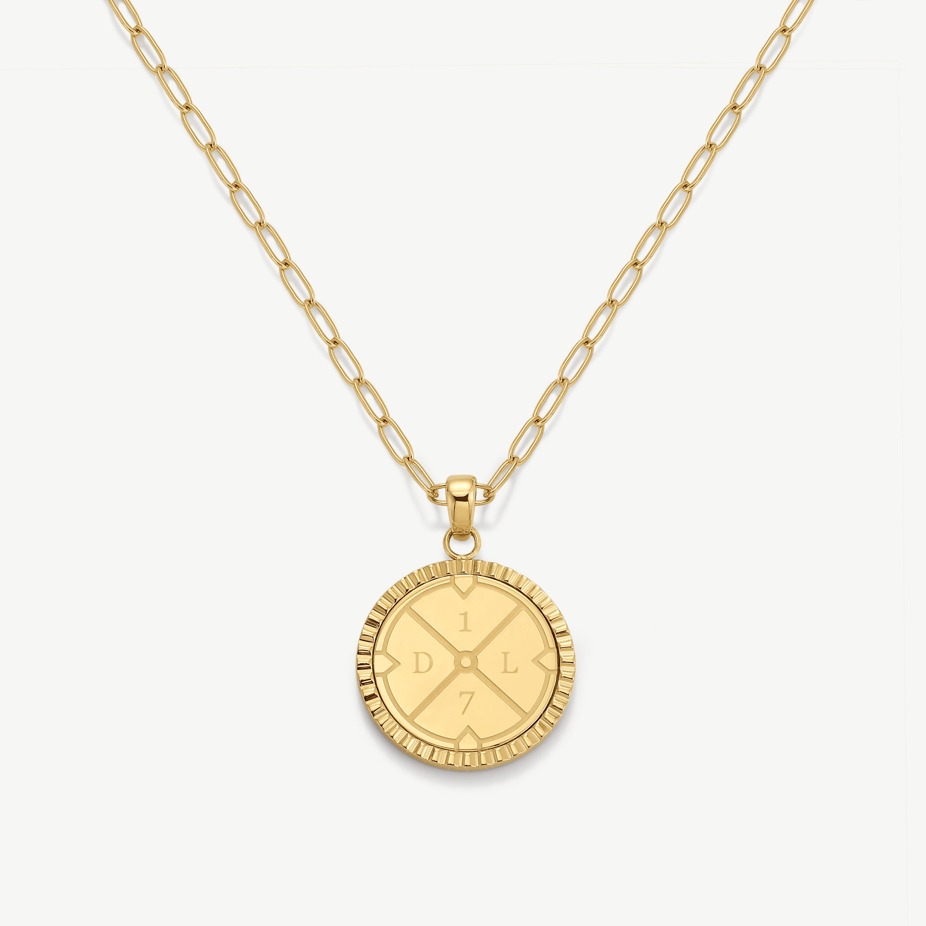 Engravable Compass Necklace