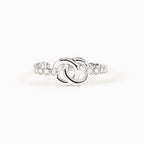 Adelaide | Women Mother Daughter Interlocking Pave Ring