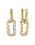 Stone Link Earrings