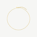 Gold-tone dainty chain necklace for stacking