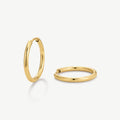 Gold essential hoop earrings
