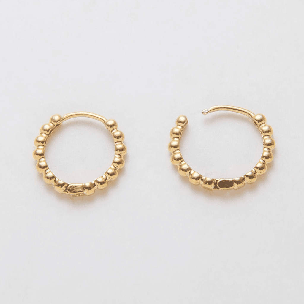 Prosecco Beaded Hoop - LLUME Jewelry