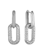 Stone Link Earrings