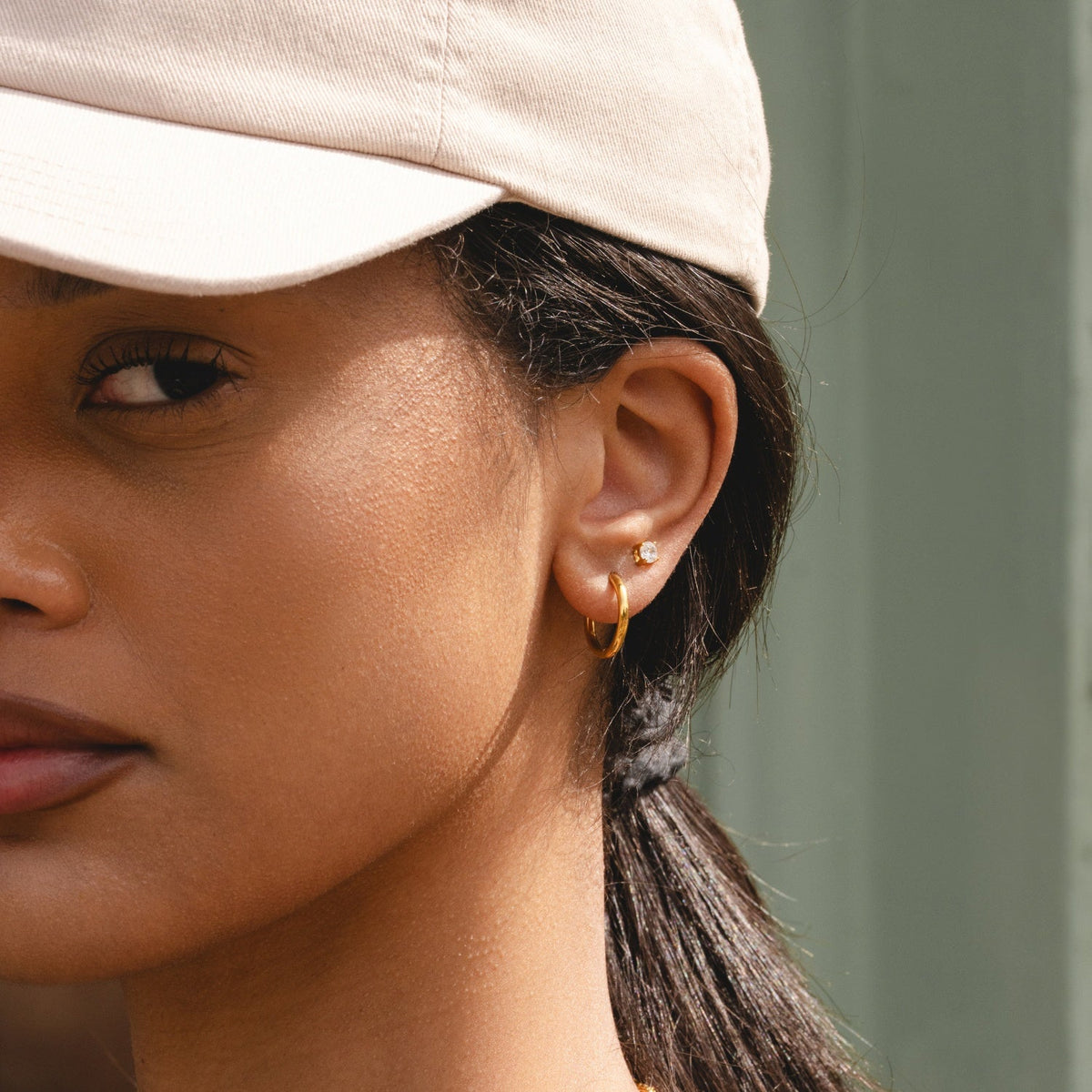 Edwina | Women Classic Mini Hoop Earrings 10 mm