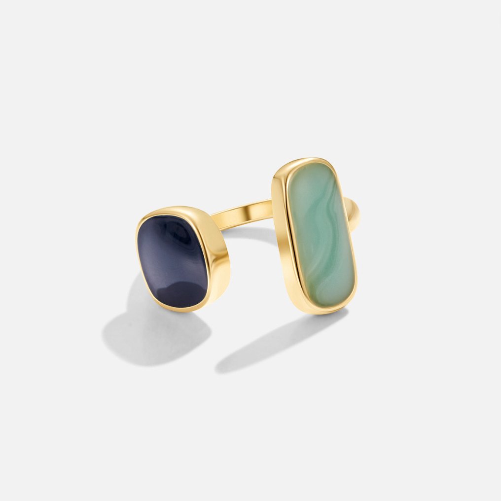 Aquamarine Wrap Ring - Beautiful Earth Boutique