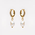 Freshwater Pearl Hoop Earrings