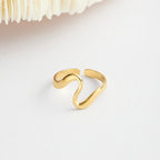 Gold Wave Ring - Beautiful Earth Boutique