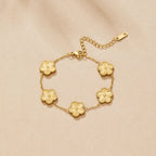 Golden Clover Bracelet - Beautiful Earth Boutique