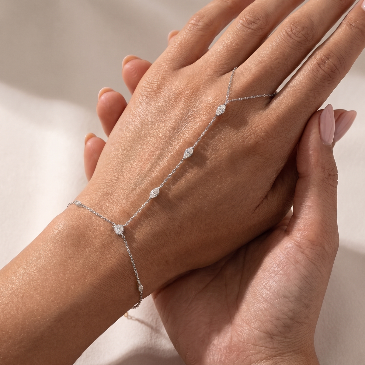 Amélie Sparkling Crystal Bracelet in Silver