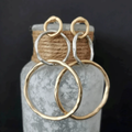 Vintage Earrings of Gold and Silver