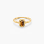 Minimal Tiger's Eye Ring