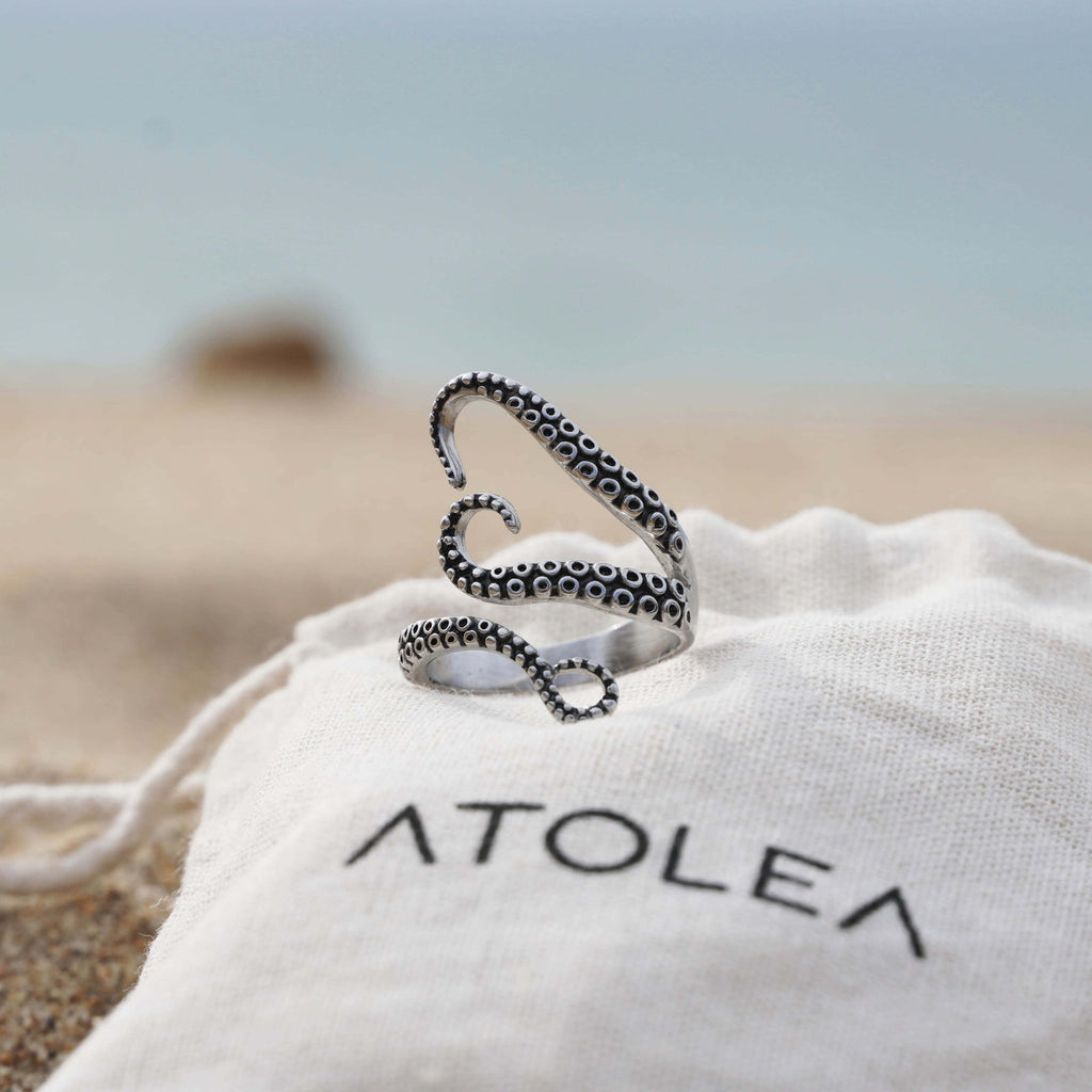 Octopus Ring, Silver color