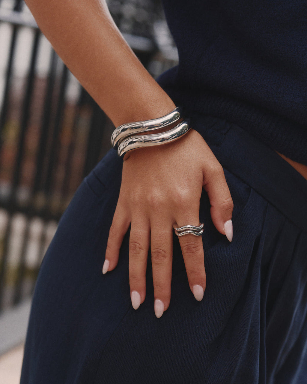 Sculptural Open Bracelet