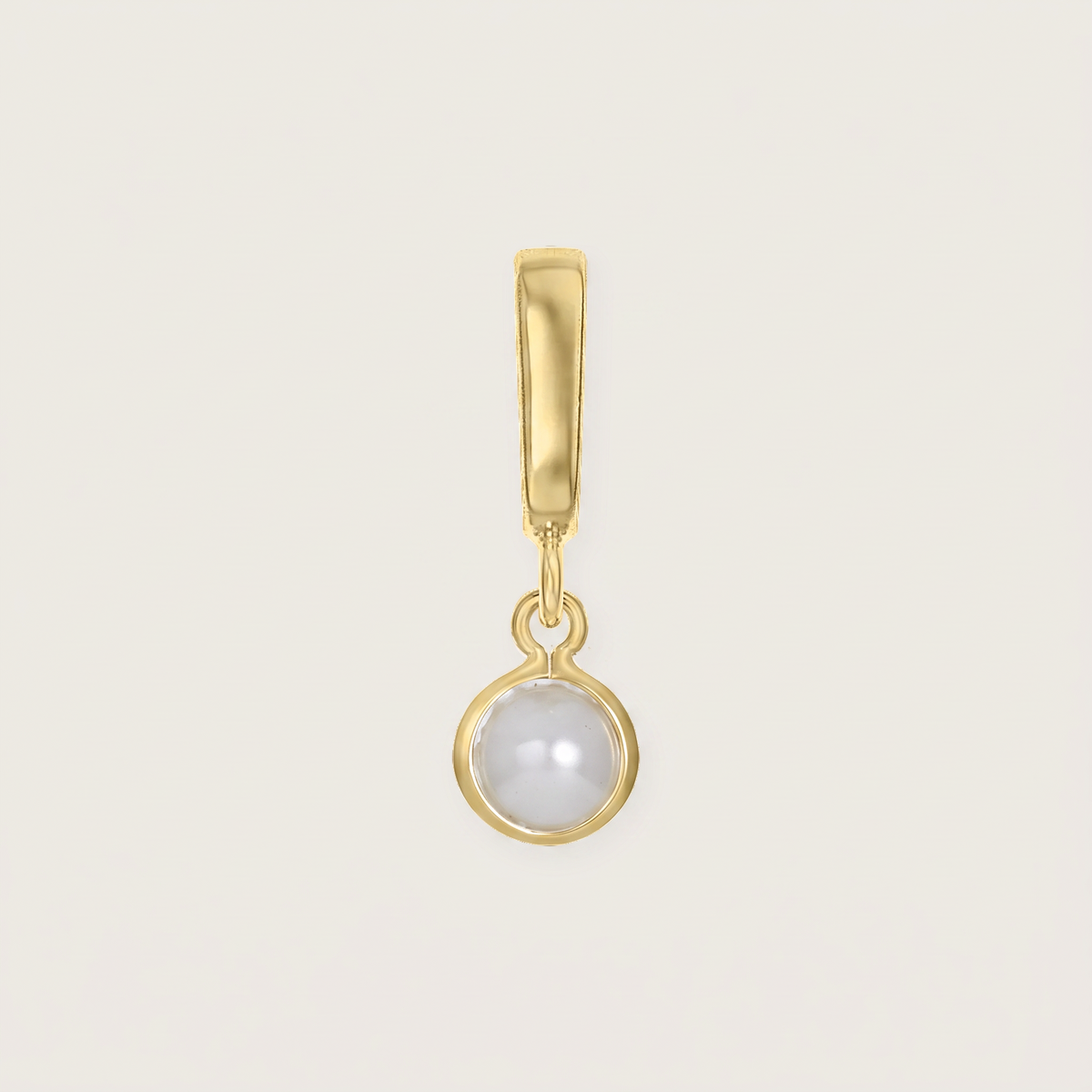 June - Pearl birthstone charm